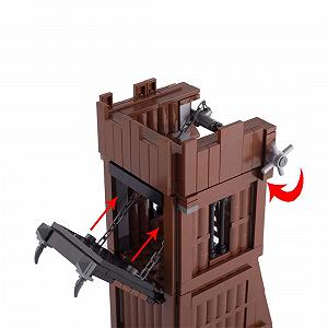 Набір KoDeer Custom Mini Figures Custom Weapons Clamping Blocks MOC Medieval Siege Car synthetic.ua - Фото 1