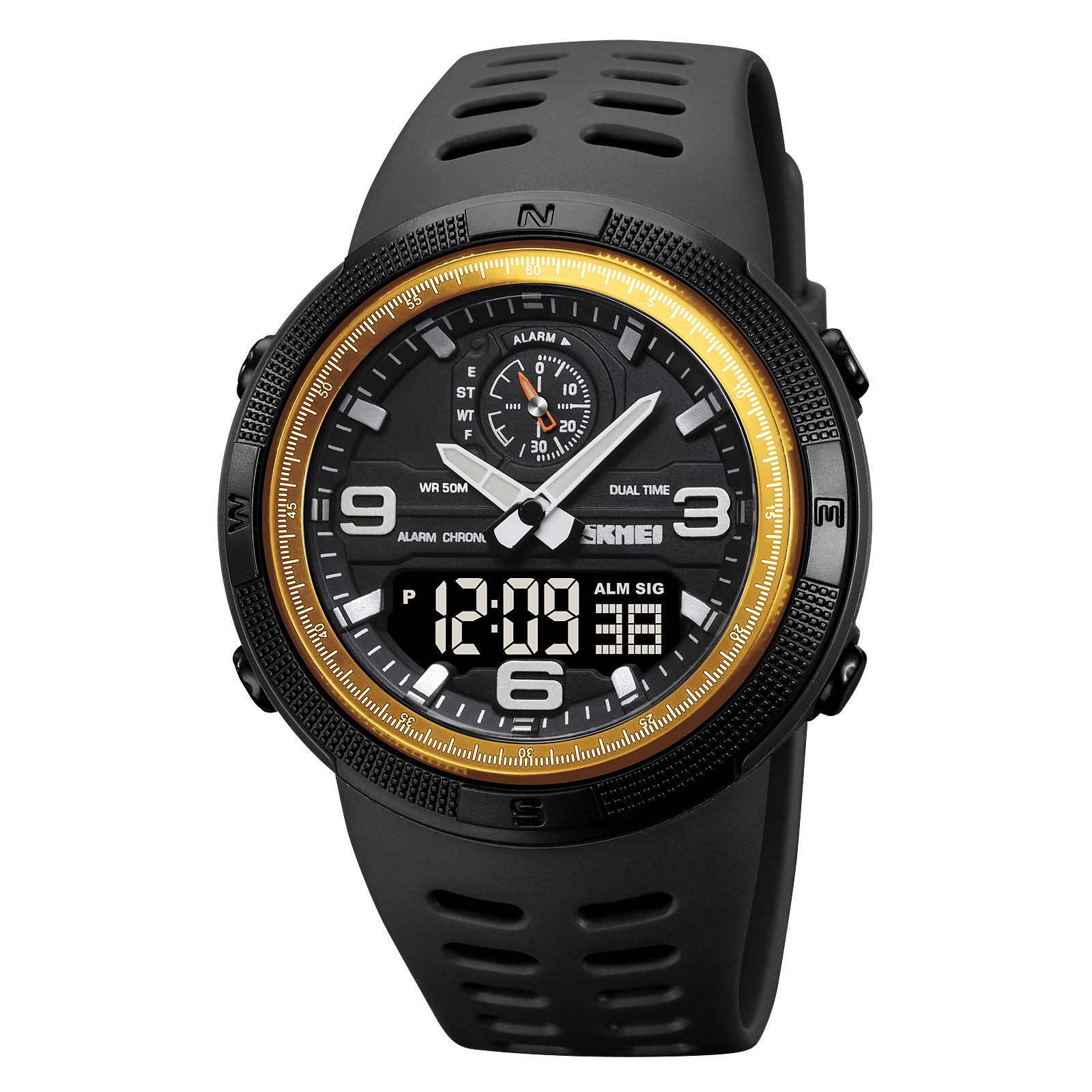 Годинник Skmei 1655 Gold-Black, фото №1
