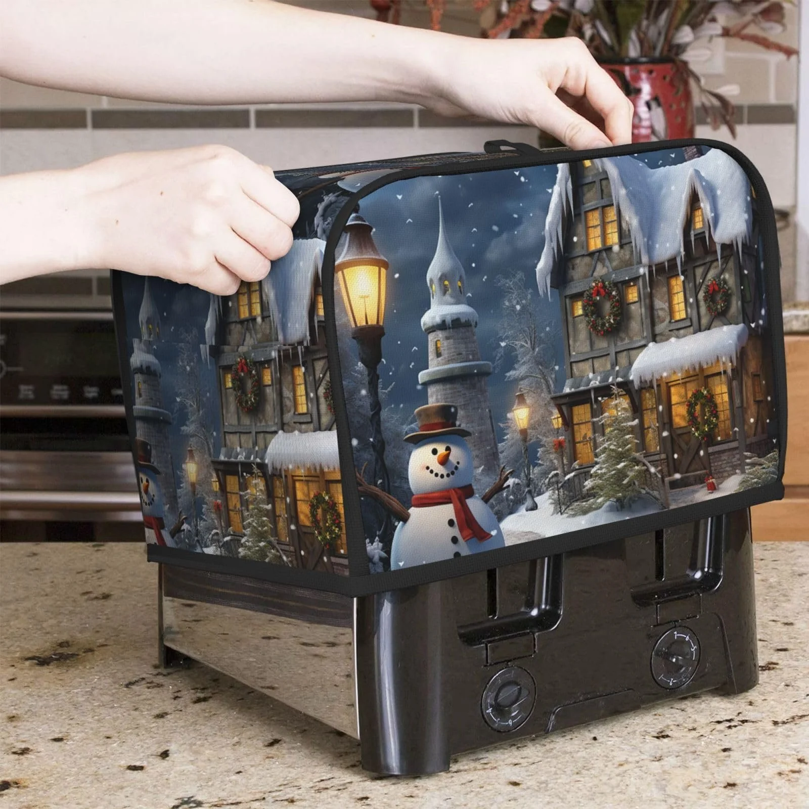 Чохол для тостера на 2 скибки з кишенями, надм’який, фото №5 Чохол для тостера на 2 скибки з кишенями, надм’який, фото №5