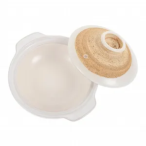 Керамическая кастрюля-сотейник Lurrose с крышкой антипригарная термостойкая - Фото 1