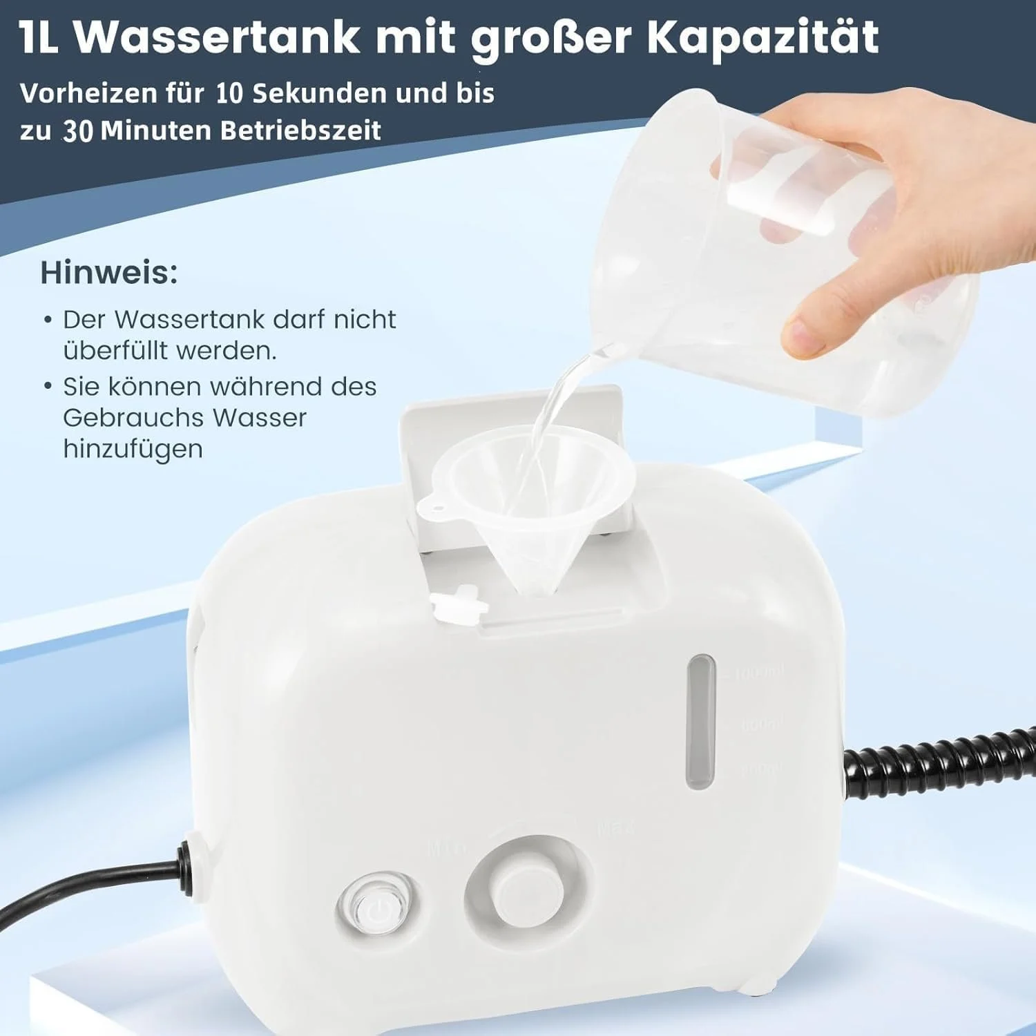 Пароочисник RELAX4LIFE 1600 W 1 L 3 Bar 10 аксесуарів (укр.), фото №4