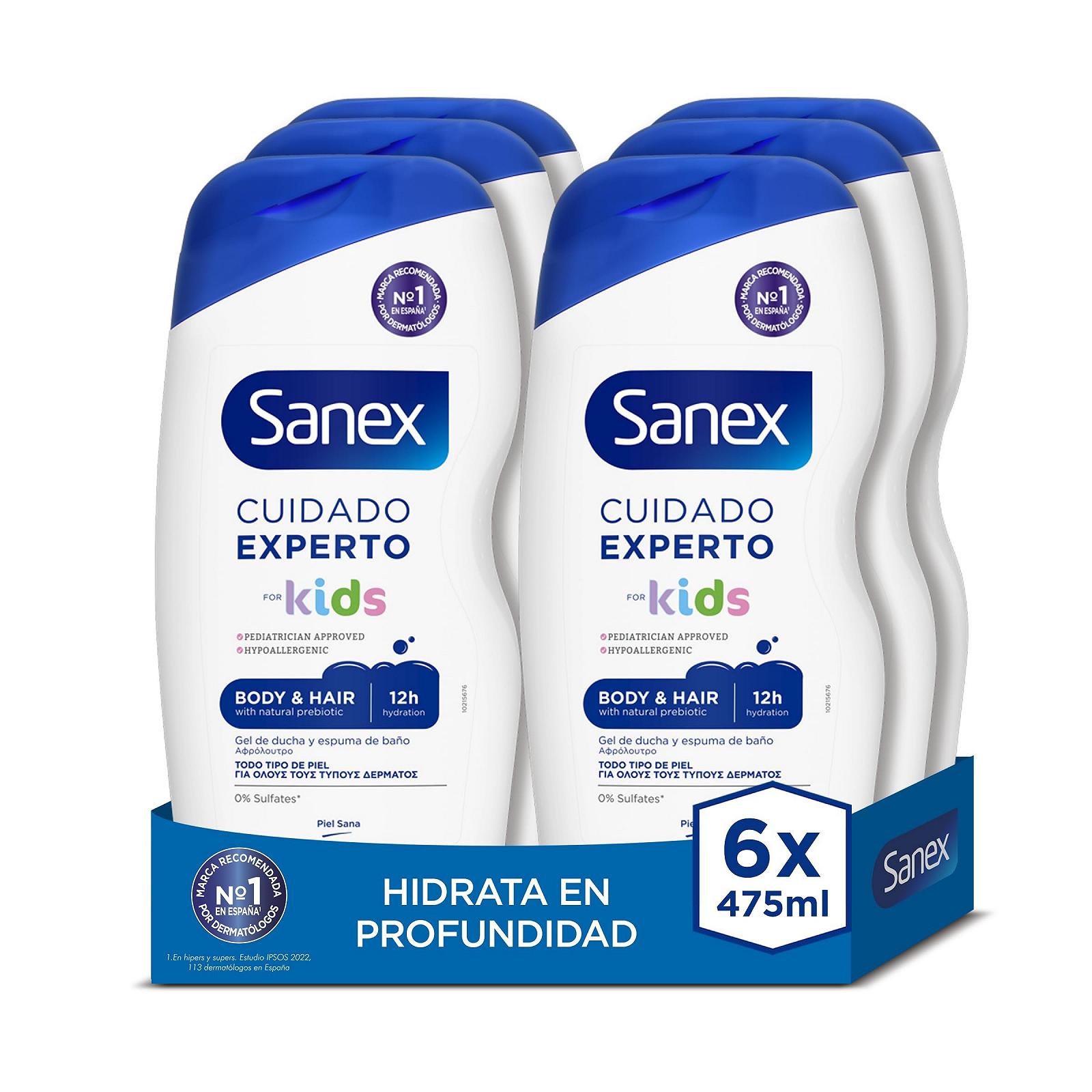 Гель для душу Sanex Care Expert Kids Hypoallergenic Moisturising 6 шт x 475 мл, фото №1