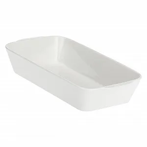 Форма для запікання la Porcellana Anghiari прямокутна порцелянова 26 x 15 x 5 см у подарунковій коробці Біла - Фото 1