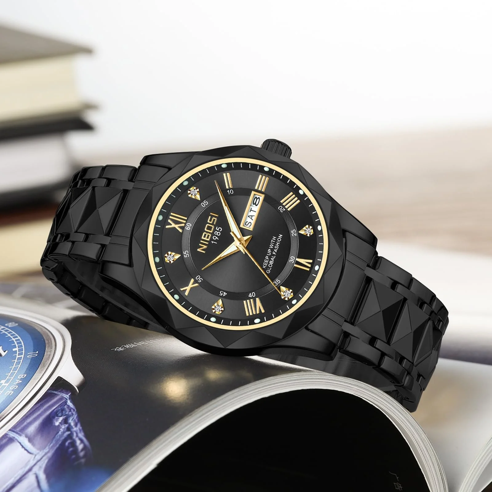 Часы NIBOSI Мужские Аналоговые Кварцевые Часы Автоматические Нержавеющая Сталь Водонепроницаемые Классические, фото №4 Часы NIBOSI Мужские Аналоговые Кварцевые Часы Автоматические Нержавеющая Сталь Водонепроницаемые Классические, фото №4