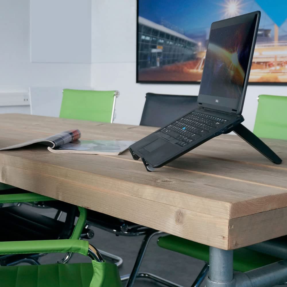 Подставка для ноутбука Vivol, складная, с регулировкой высоты, для стола, серо-черная, фото №7