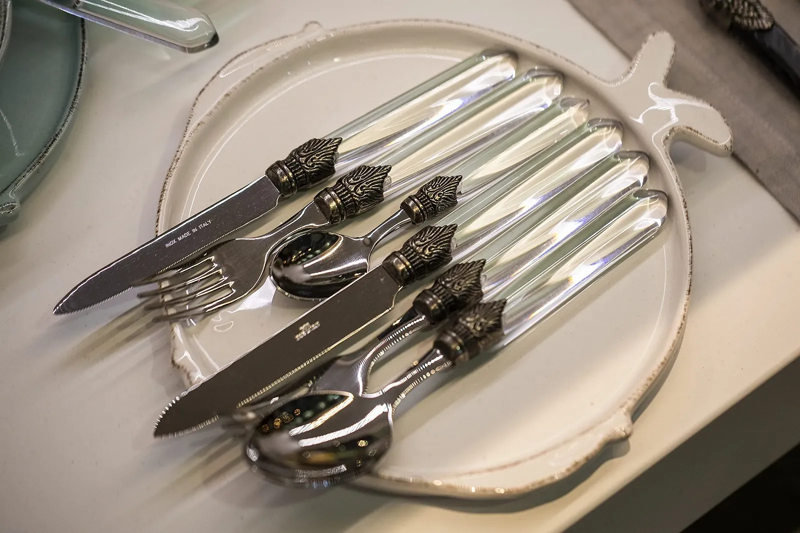 Набор столовых приборов Rivadossi Venezia Прозрачный, 4 предмета, фото №4