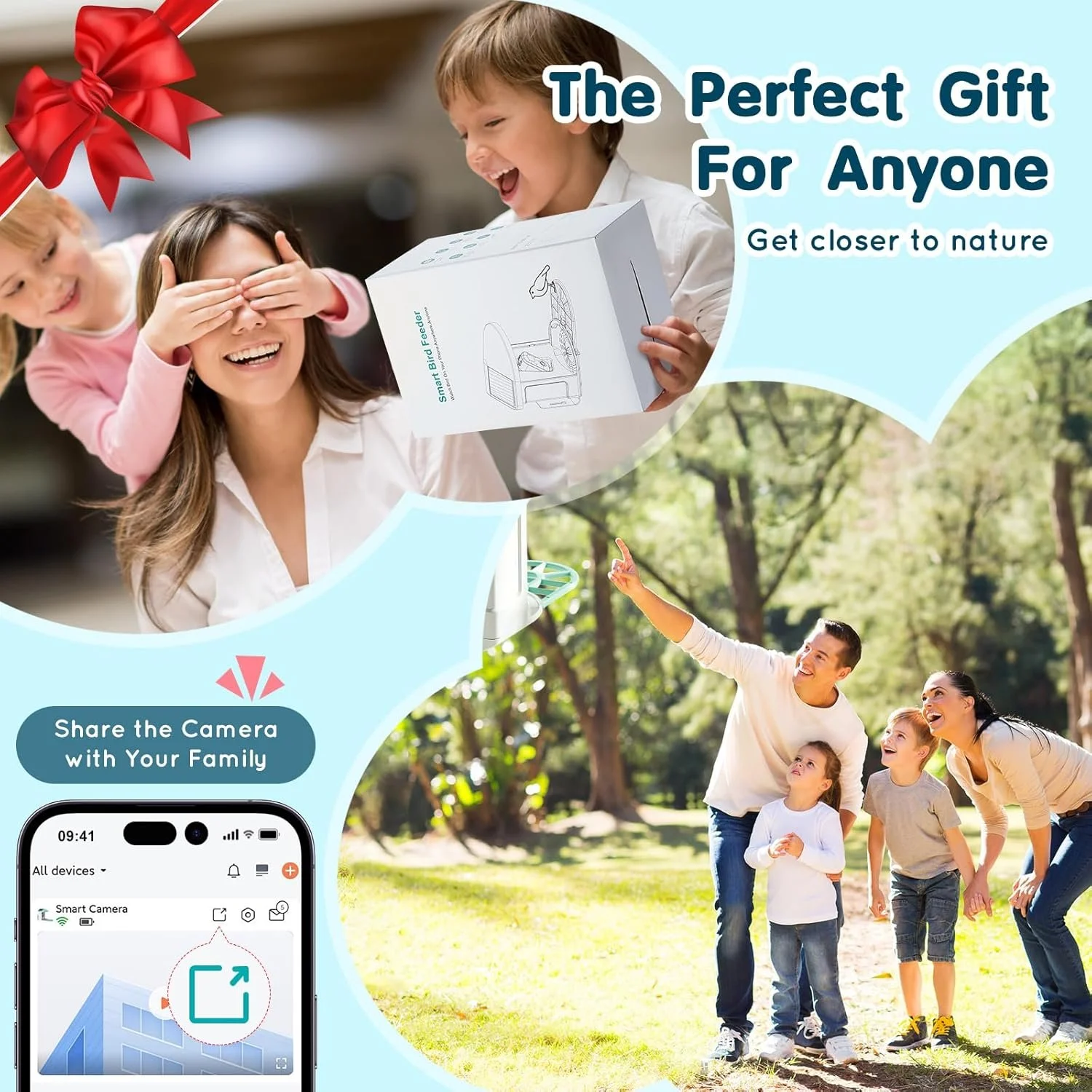 Розумна годівниця для птахів Vevor FB-A04 / White - Green, фото №7 Розумна годівниця для птахів Vevor FB-A04 / White - Green, фото №7