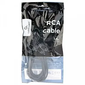 Кабель мультимедийный 2RCA to 1.5m Cablexpert (CCAP-202-1.5M) synthetic.ua - Фото 1