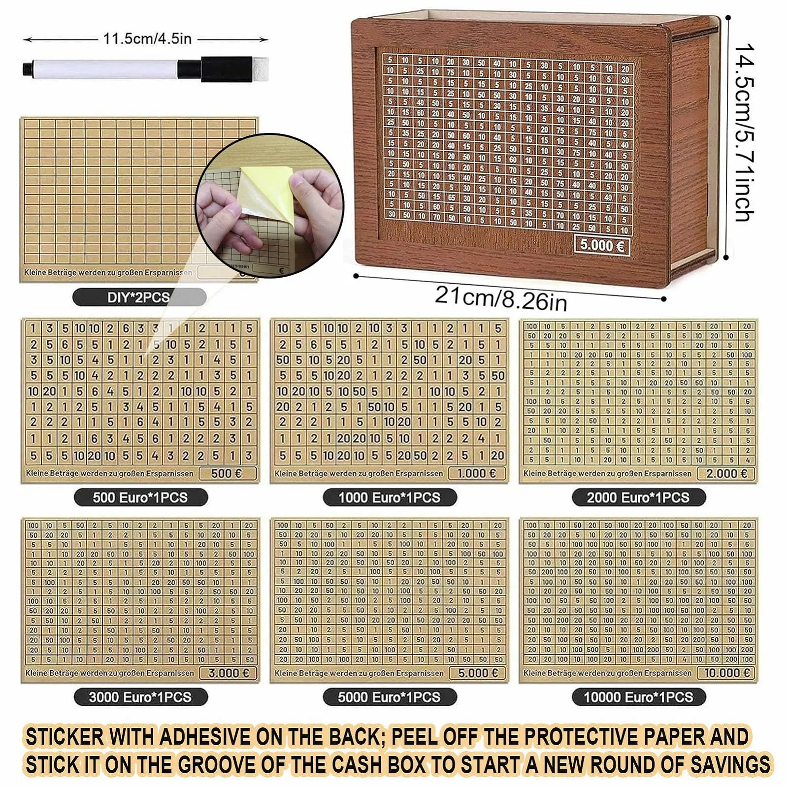 Дерев'яна Скарбничка Ретро 5000
 євро, фото №2