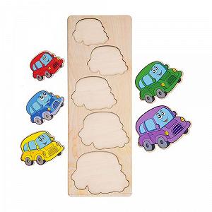 Сортер Больше-меньше Машинки [tsi192788-TSI] synthetic.ua - Фото 1