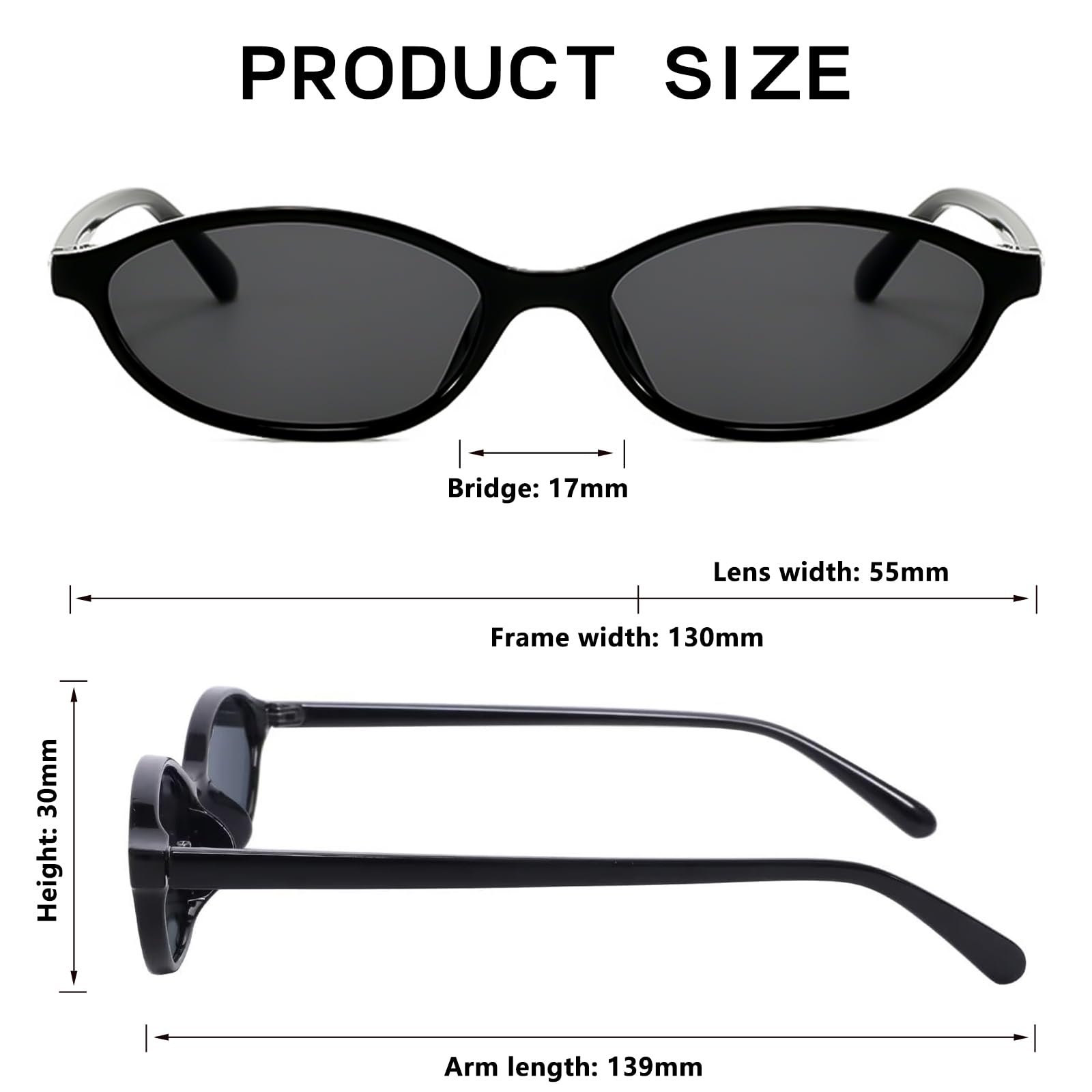 Солнцезащитные очки Retro LOJUDI Oval Cateye Vantage, защита от УФ-излучения, фото №7