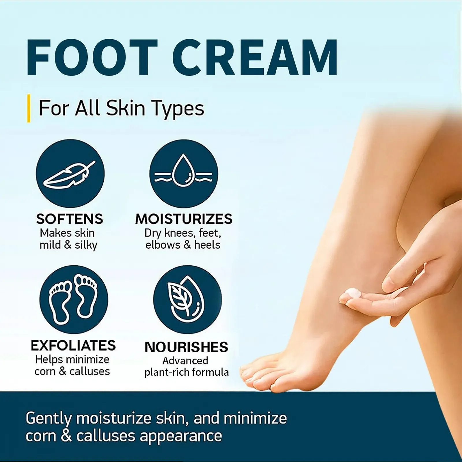 Крем для ухода за ногами увлажняющий против трещин, фото №3 Крем для ухода за ногами увлажняющий против трещин, фото №3