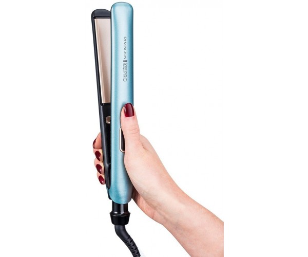 Remington Випрямляч Shine Therapy PRO 54Вт темп.режимів-9, 150-230С, дисплей іонізація кераміка блакитний, фото №2