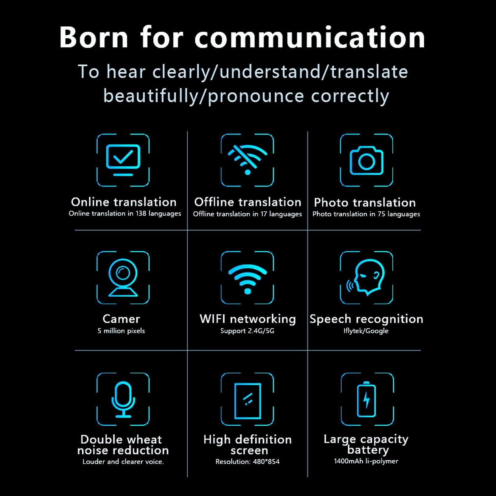 Пристрій для перекладу голосу VBESTLIFE, онлайн переклад 138 мовами, офлайн та фото переклад, фото №3 Пристрій для перекладу голосу VBESTLIFE, онлайн переклад 138 мовами, офлайн та фото переклад, фото №3