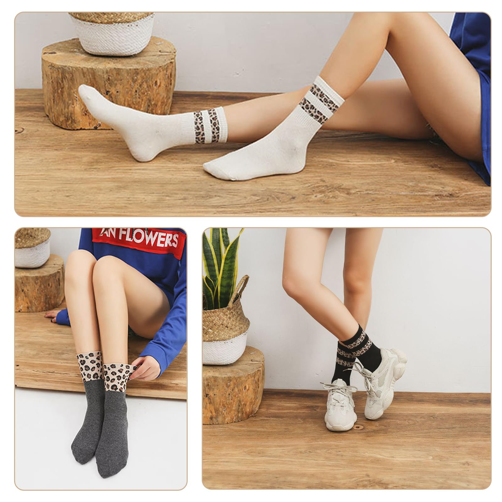 Носки Леопардовый принт 39-42, 6 пар, фото №7