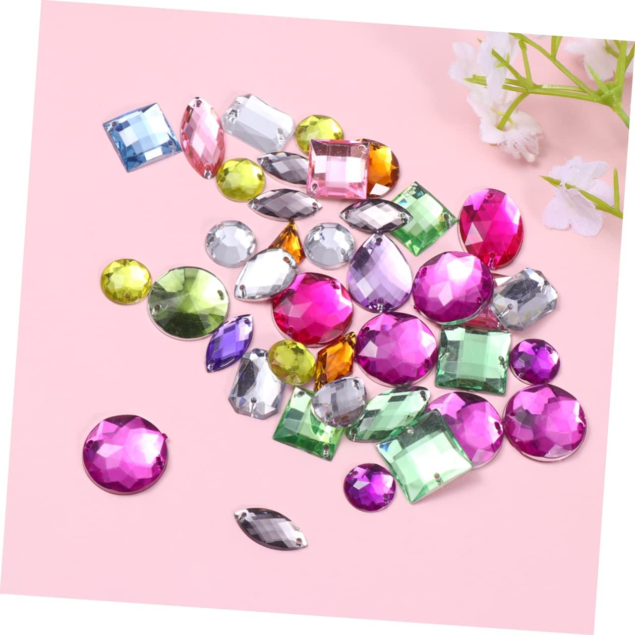 Стрази акрилові Healeved Різні форми 100 шт. Різнокольорові, фото №8