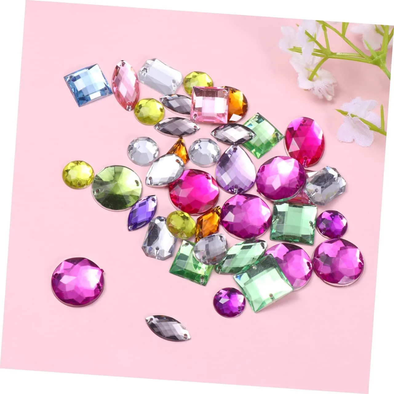 Стразы акриловые Healeved Разные формы 100 шт. Разноцветные, фото №8 Стразы акриловые Healeved Разные формы 100 шт. Разноцветные, фото №8