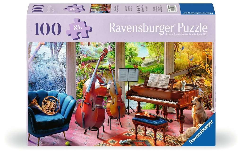 Пазл Ravensburger Feel Well & Puzzle 12001366 Musical Seasons 100 елементів, фото №1