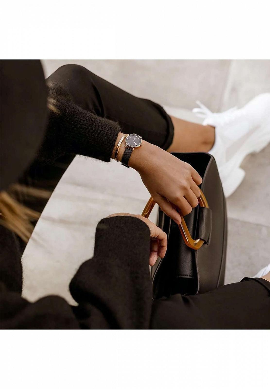 Жіночий аналоговий годинник Daniel Wellington DW00100245 Кварцовий Чорний, фото №8