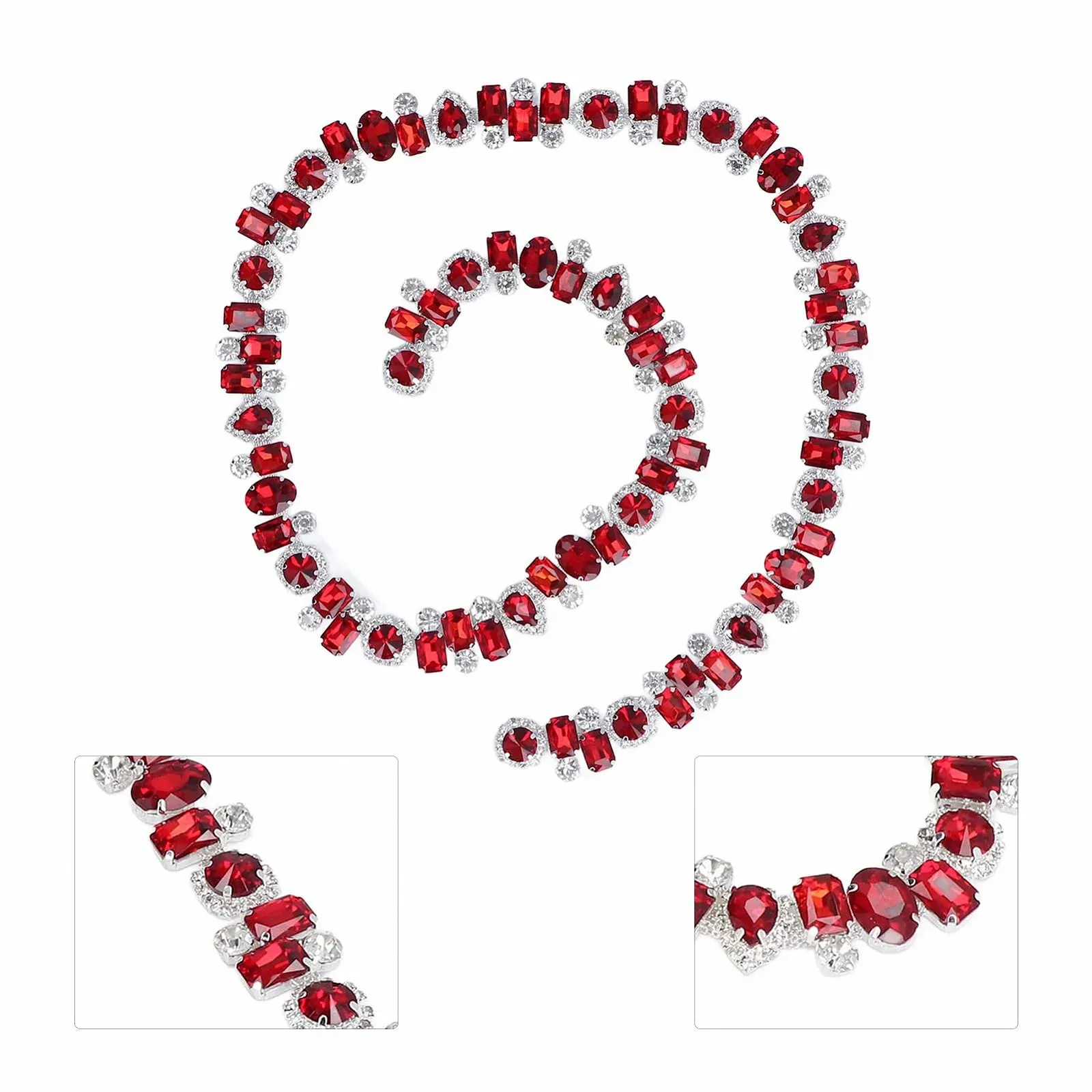 Намистини Скло Червоний, фото №8