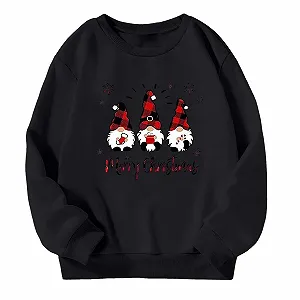 Пуловер для мальчиков - Толстовка для девочек с длинными рукавами, мягкий свитшот с графическим рисунком, милый детский пуловер для девочек synthetic.ua - Фото 1