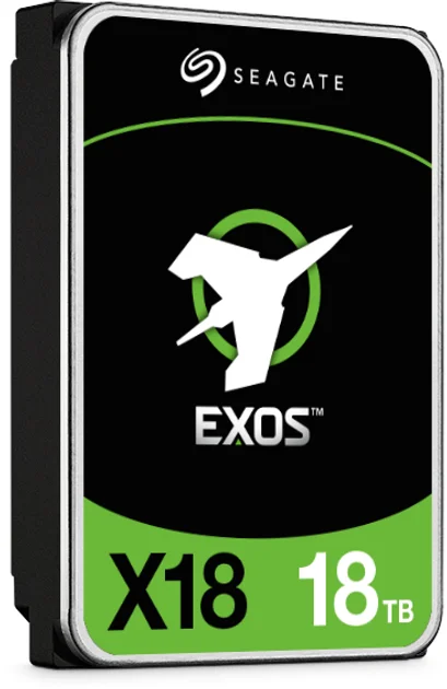 Внутрішній жорсткий диск 3.5" Seagate Exos X18 18TB SATA III (ST18000NM000J), фото №2 Внутрішній жорсткий диск 3.5" Seagate Exos X18 18TB SATA III (ST18000NM000J), фото №2