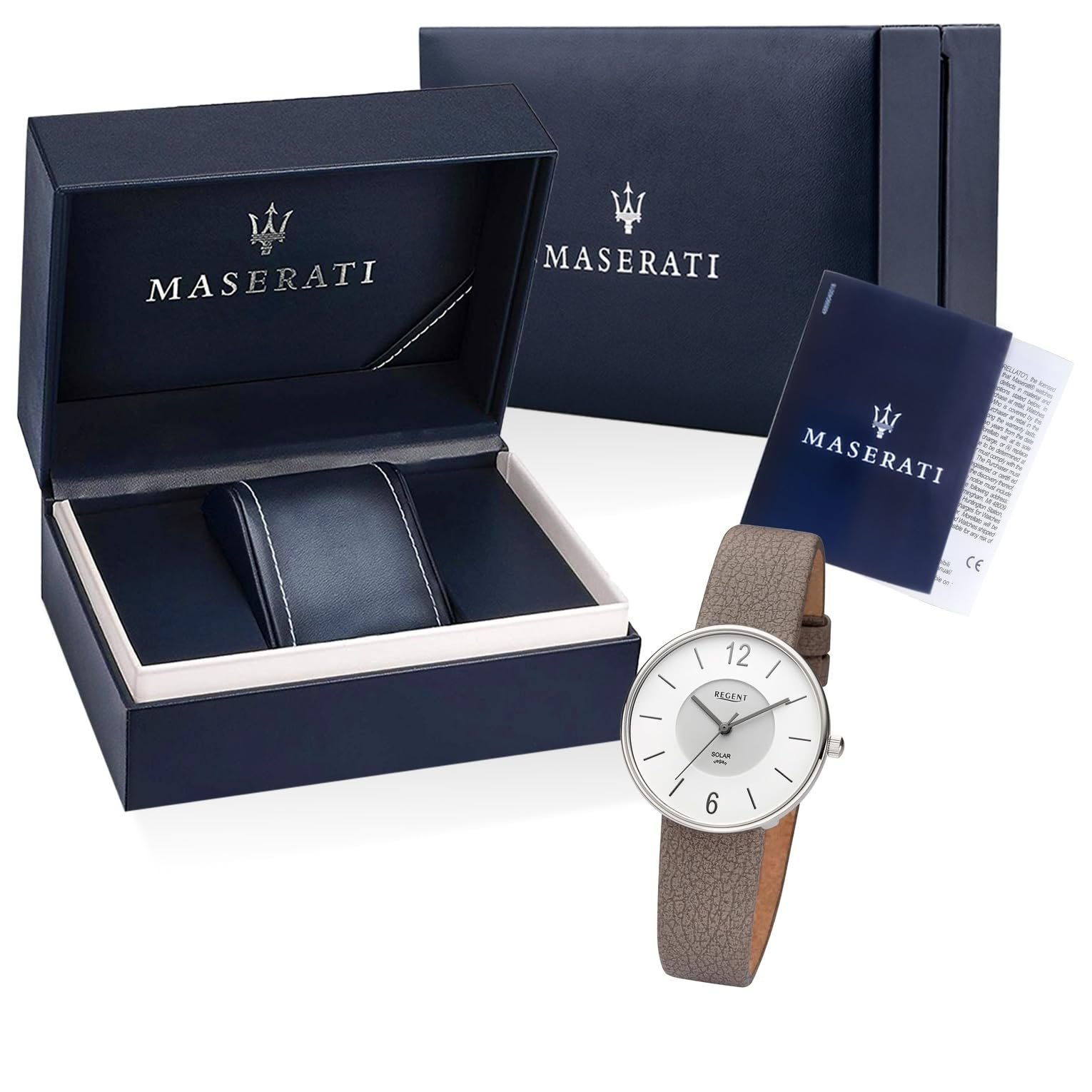 Часы REGENT женские аналоговые солнечные Taupe, белый, ремешок, фото №4