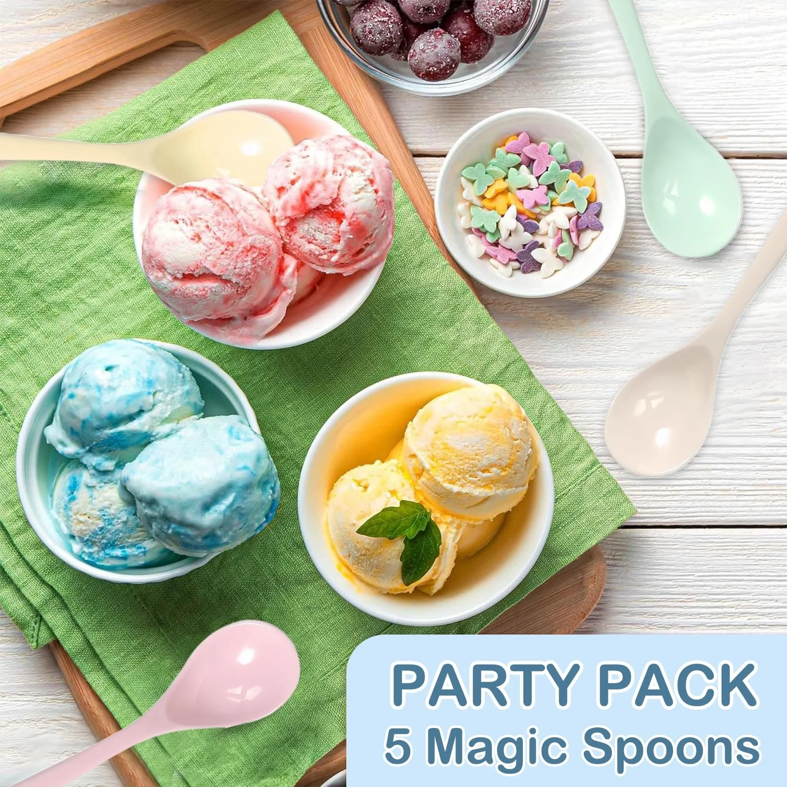 Ложка Набір з 5 штук, Пластикові, фото №4