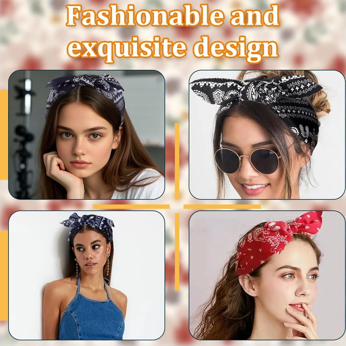 Обруч на голову Широка Paisley Жіноча з бантом, фото №4 Обруч на голову Широка Paisley Жіноча з бантом, фото №4