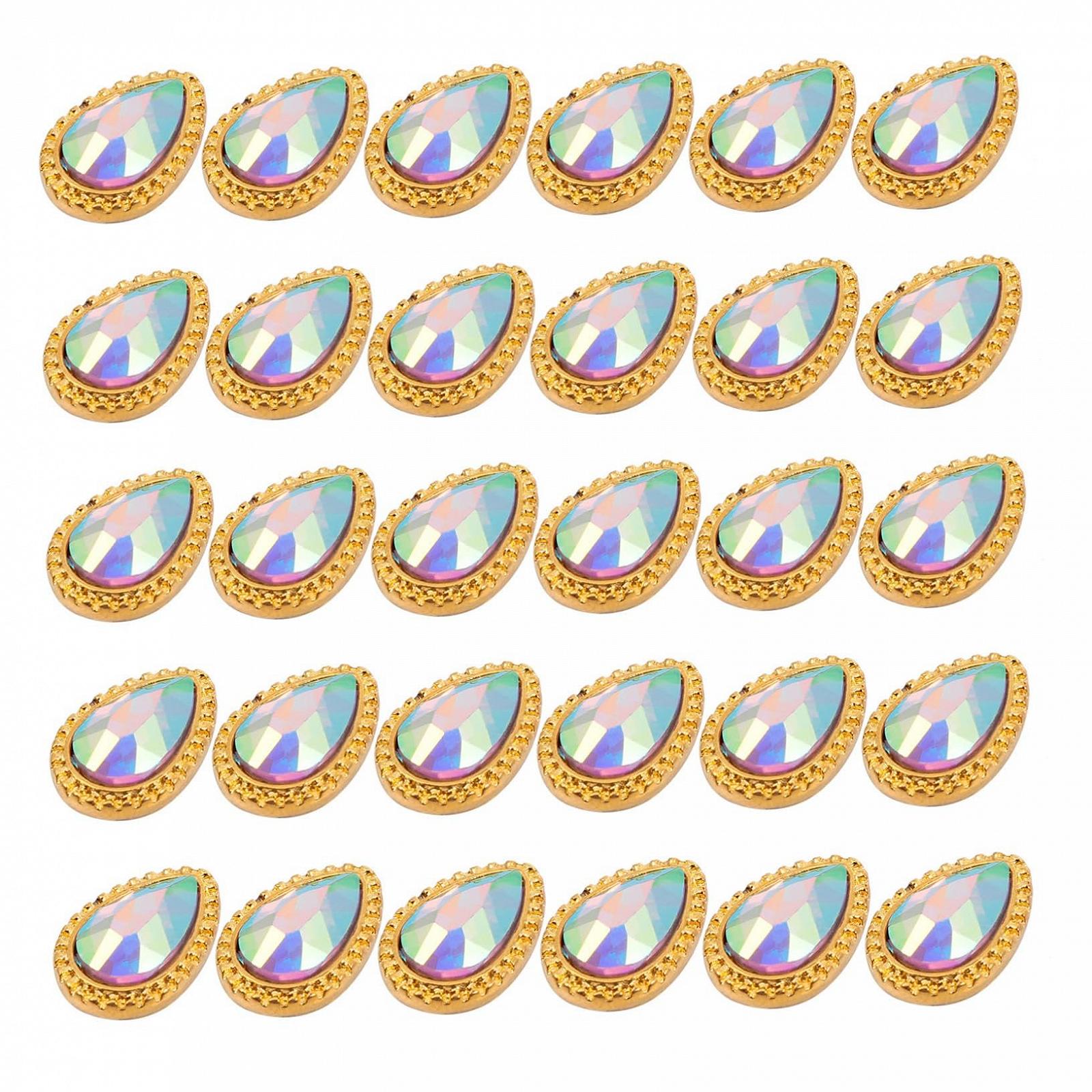 Стразы для ногтей MERRYHAPY Капля Характеристики Золотой, фото №1