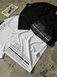 Комплект з двох футболок оверсайз чорна та біла Good RD398/RD399 synthetic.ua - Фото 1