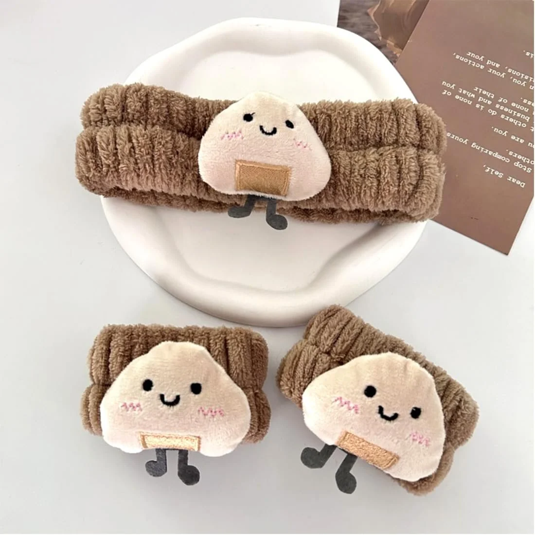 Пов'язка для обличчя Spa, набір браслетів для миття зап'ястя, фото №5 Пов'язка для обличчя Spa, набір браслетів для миття зап'ястя, фото №5