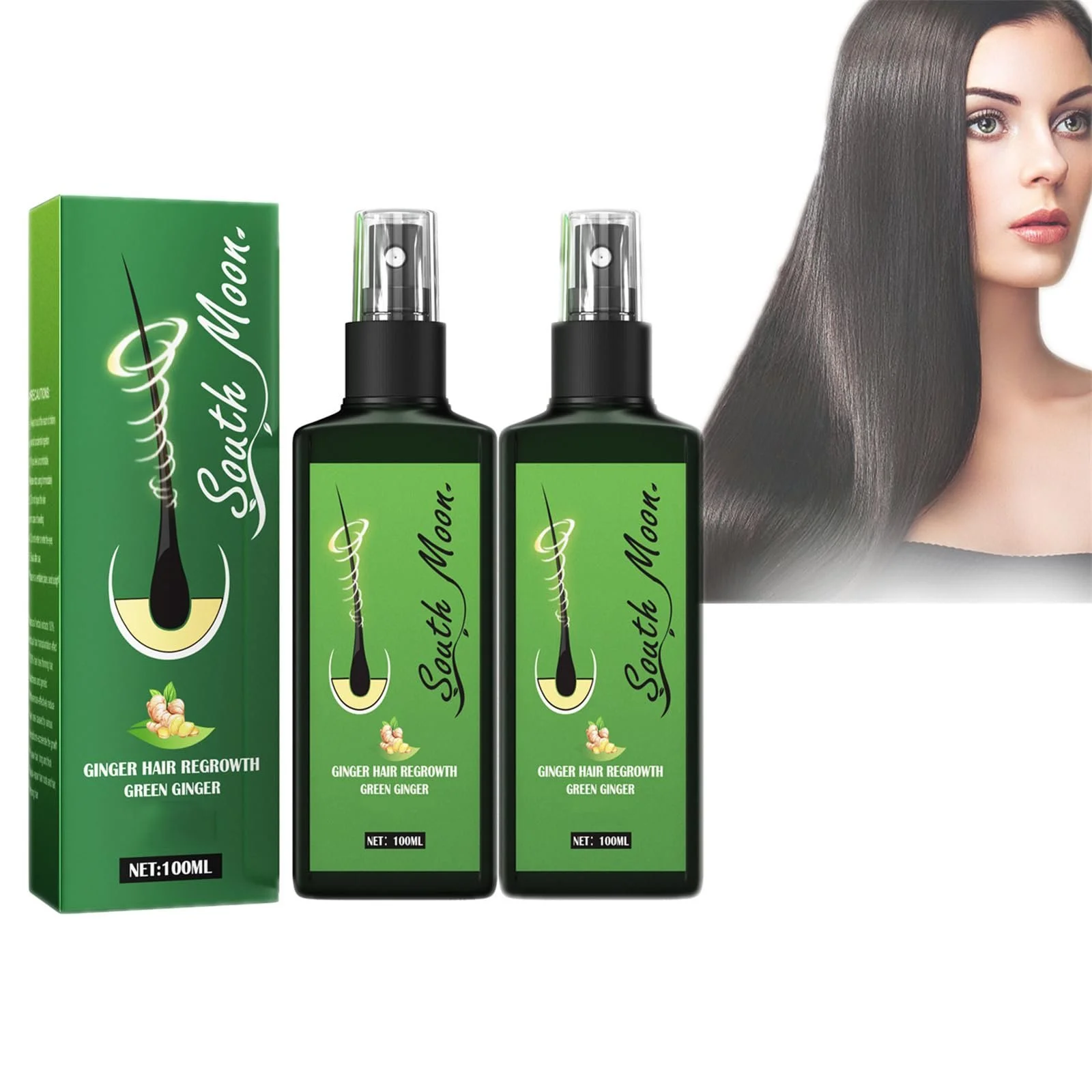 Спрей Mikabila для росту волосся, 2 шт, 120 мл x 2, фото №1