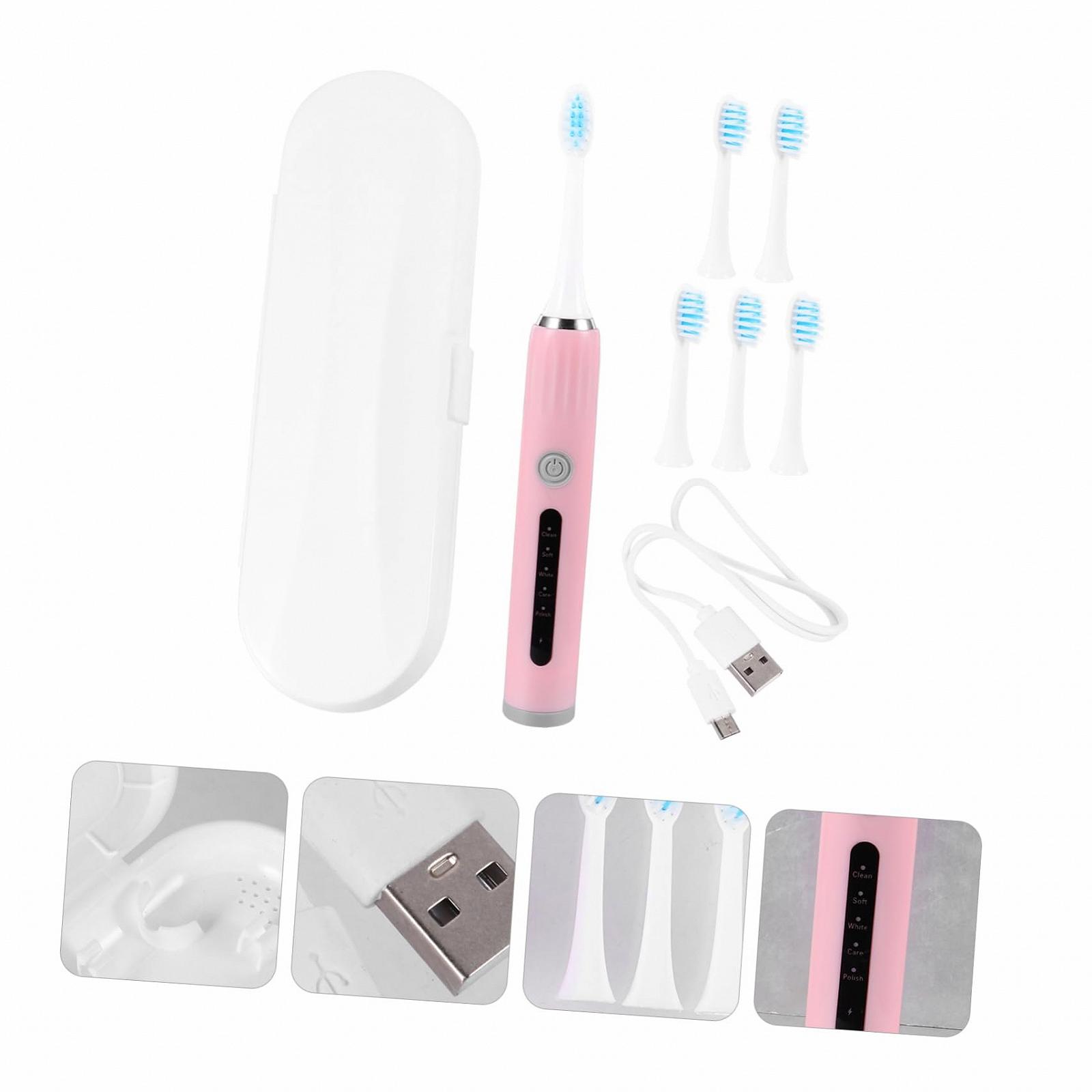 Електрична зубна щітка WRITWAA ABS Рожева, фото №9