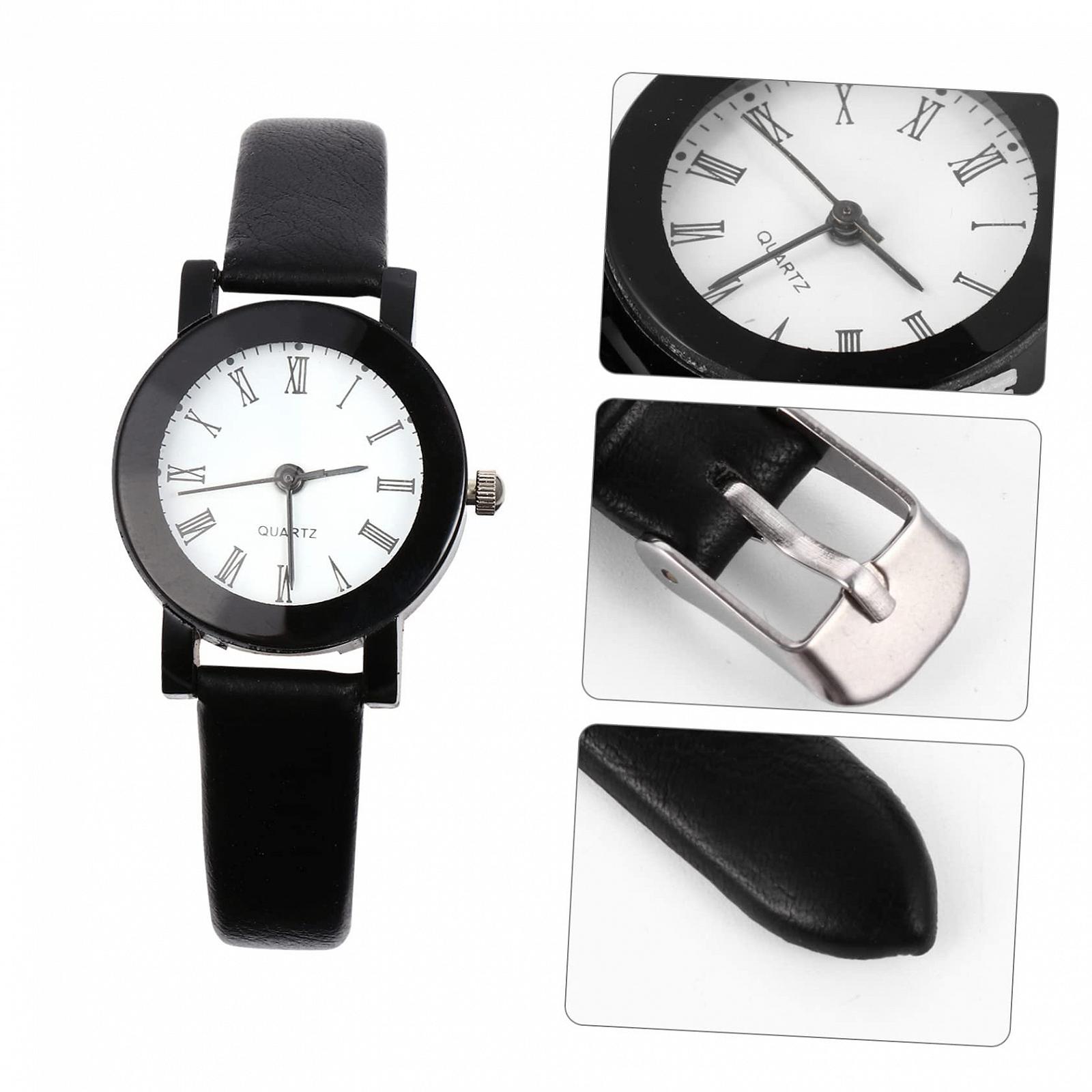 Кварцевые часы Healvian для женщин с кожаным PU ремешком, простые и элегантные, точные, с регулируемой пряжкой для повседневного использования и подарков, фото №7