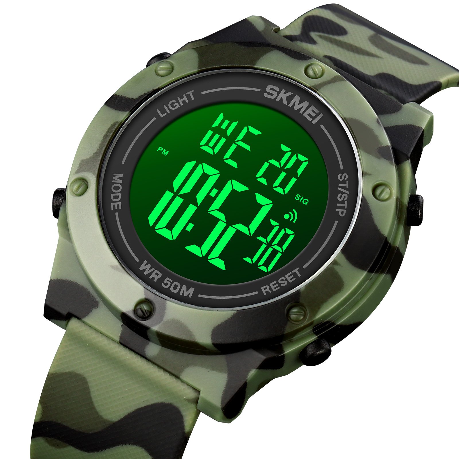 Годинник Skmei 1772 Camo Green-Black, фото №3