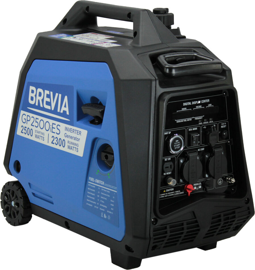 Генератор бензиновий 2.5кВт Brevia ном 2.3кВт, інверторний електростартер GP2500iES, фото №1