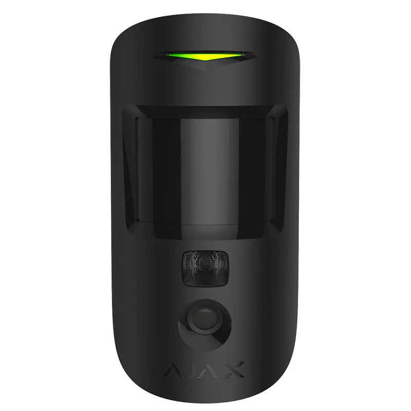 Бездротовий ІЧ датчик руху з камерою для фотоверіфікації тривог MotionCam black, фото №1