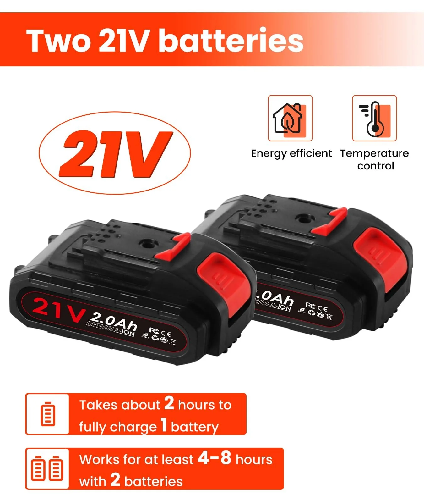 Електричні акумуляторні садові ножиці AOSTOK 30 мм, 2 x 2Ah, 6-8 годин, фото №7