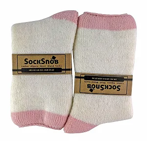 Жіночі Шкарпетки з альпаки зимові кремові з зірками ABS synthetic.ua - Фото 1