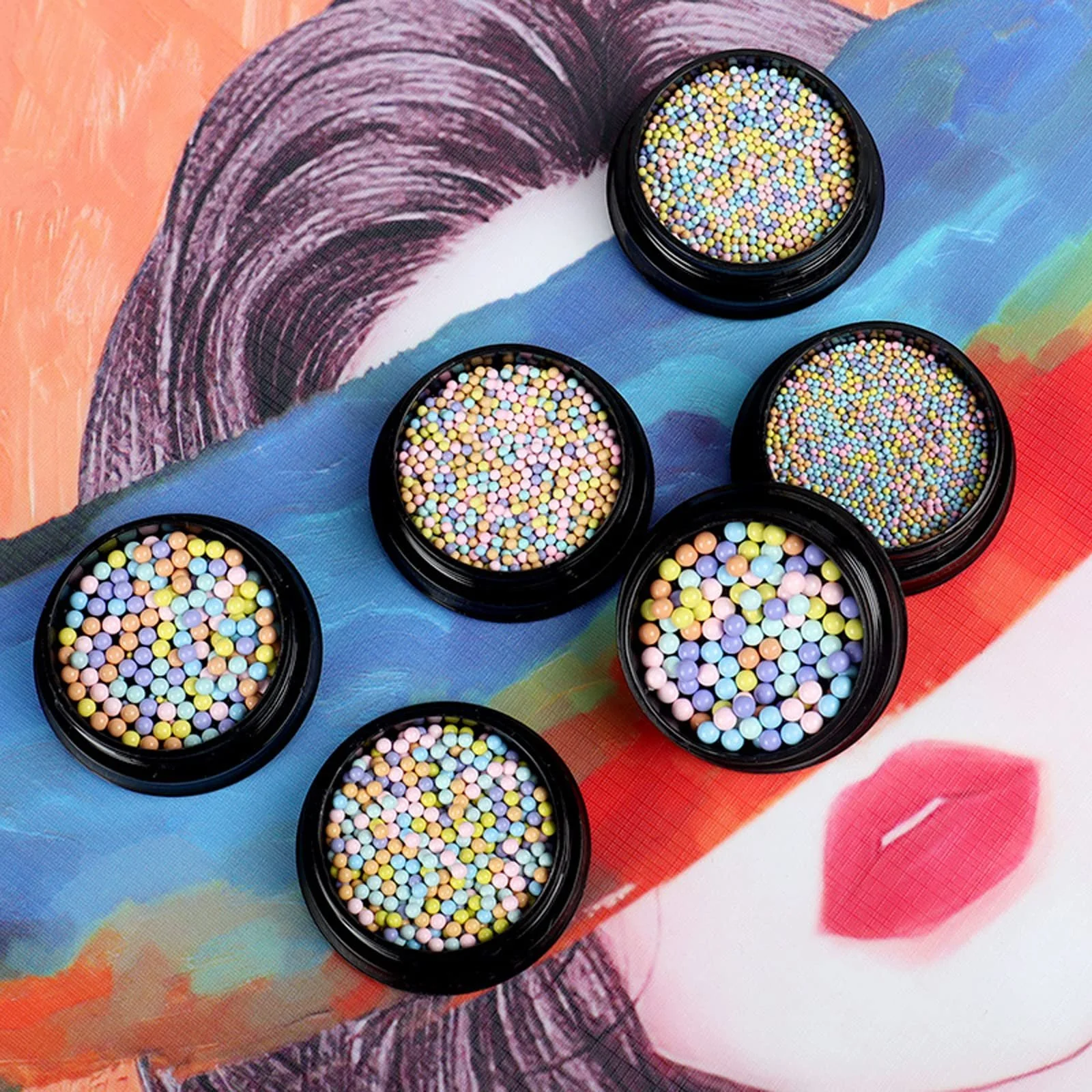 Ікра для нігтів 3D Macaron кольорів, аксесуари для жінок та дівчат, фото №5 Ікра для нігтів 3D Macaron кольорів, аксесуари для жінок та дівчат, фото №5