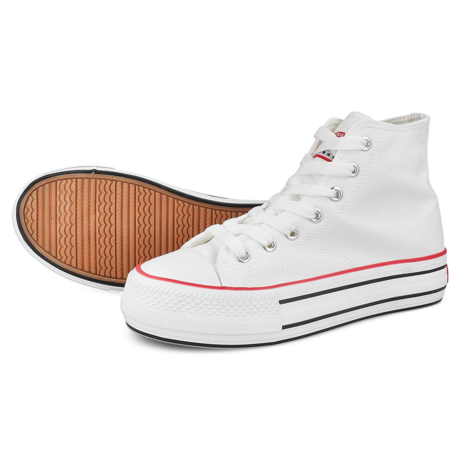 Кеди PAYMA Текстильні Кеди для Жінок та Чоловіків Hi-Top Low Top Low High Прості та на Платформі Гумова Підошва Чорний Червоний Синій Білий, фото №6