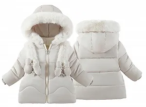 Зимняя куртка AIEOE для девочек, Длинная куртка, Легкая стеганая куртка, Зимняя куртка для девочек 1-5 лет - Фото 1
