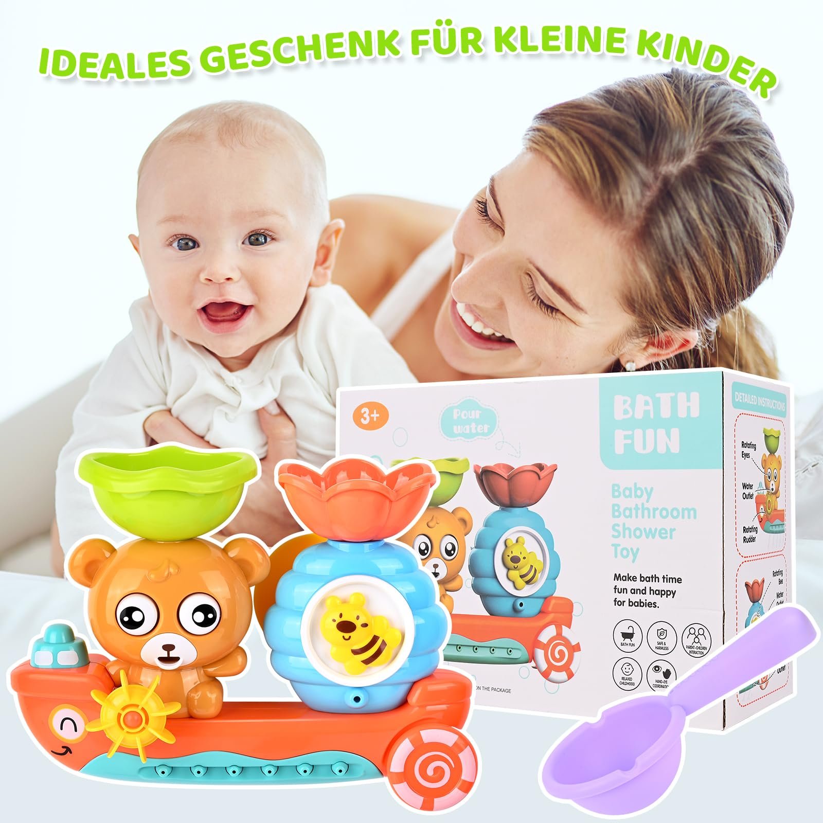 Игрушка для ванны Медведь Водная, фото №7