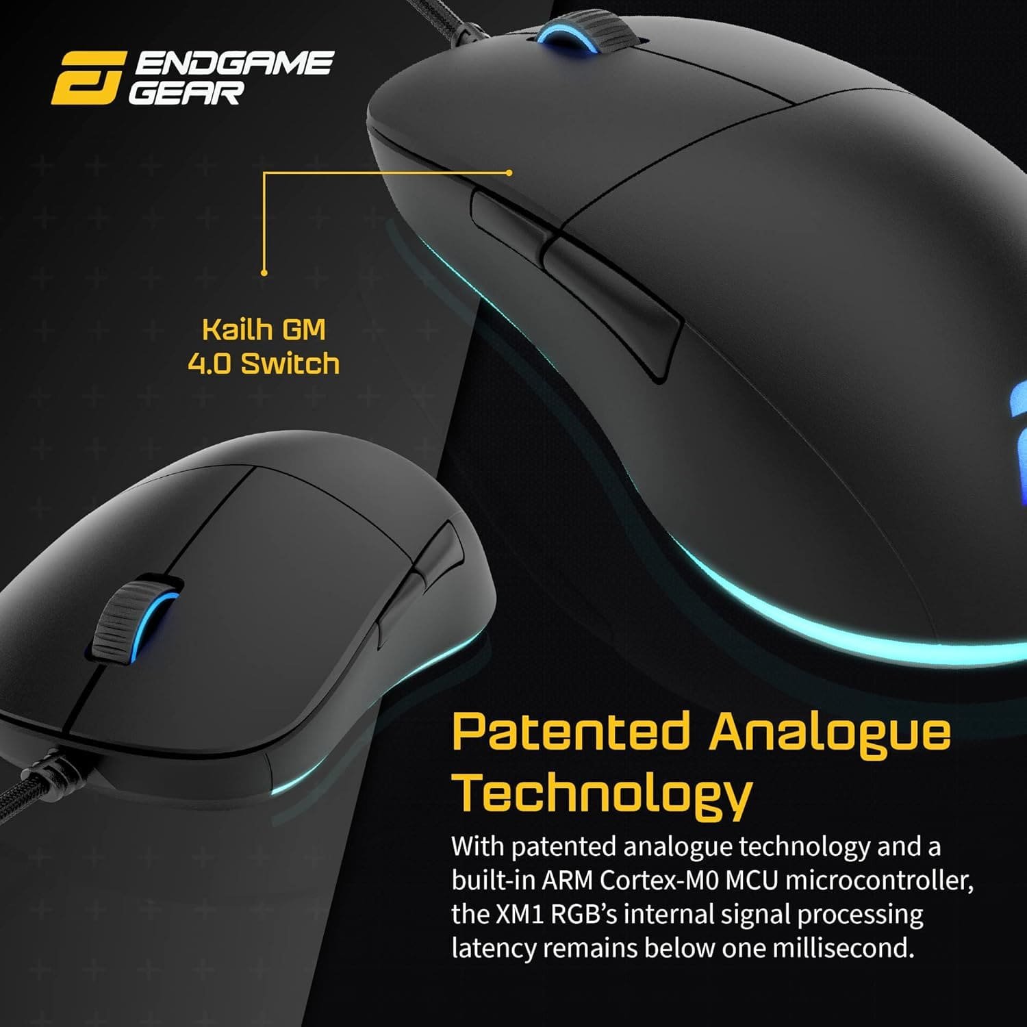 Проводная игровая мышь Endgame Gear XM1 RGB / 16 000 DPI / 5 кнопок / Черный, фото №4 Проводная игровая мышь Endgame Gear XM1 RGB / 16 000 DPI / 5 кнопок / Черный, фото №4