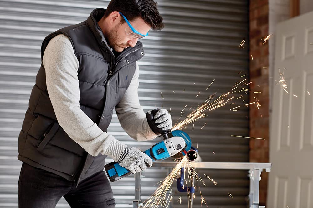 Кутова шліфувальна машина Silverline 980960 115 мм з акумулятором 18 В, фото №4 Кутова шліфувальна машина Silverline 980960 115 мм з акумулятором 18 В, фото №4