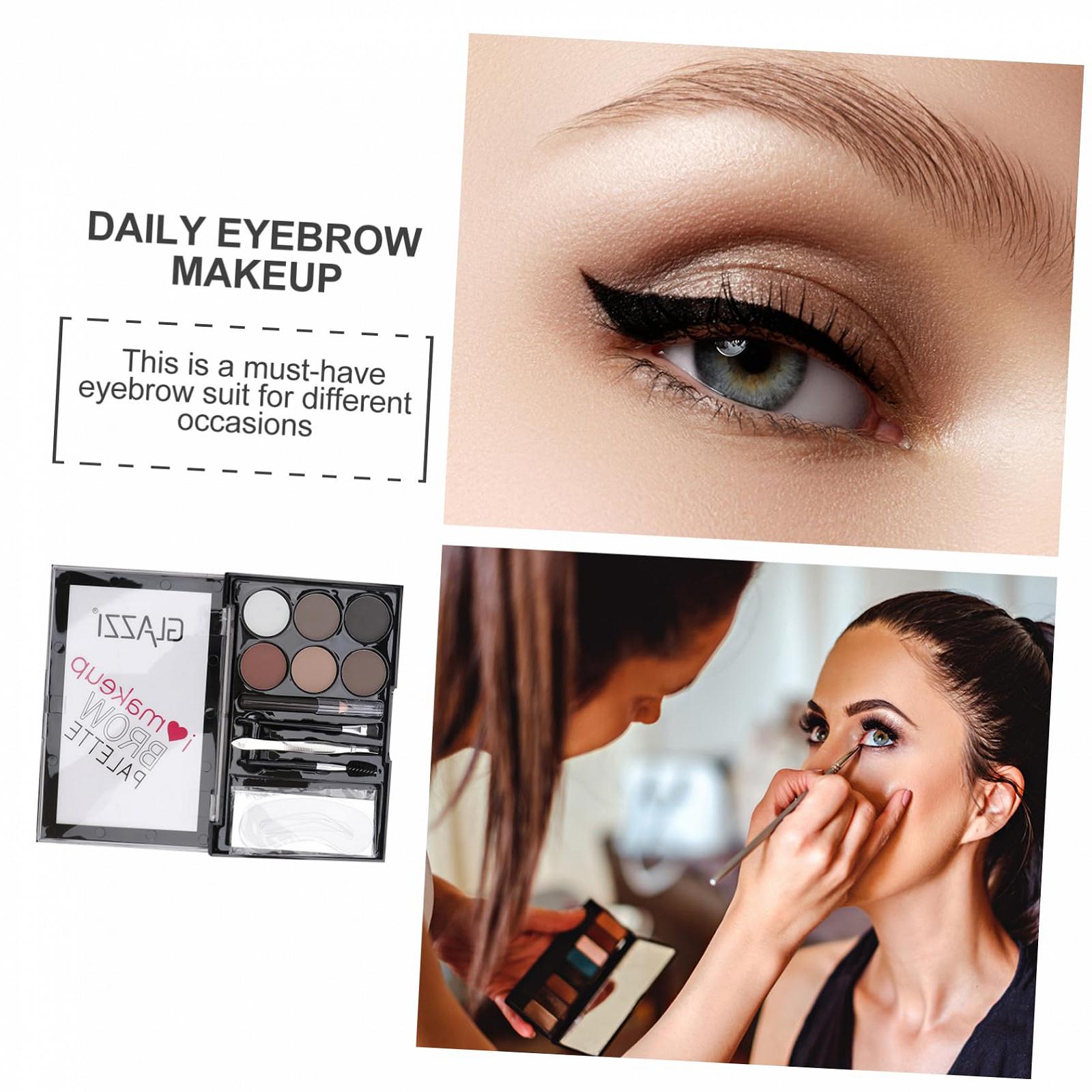 Набір Healvian ABS 4 Сетовий для Бровей з Пудрою Шести Кольорів, фото №3