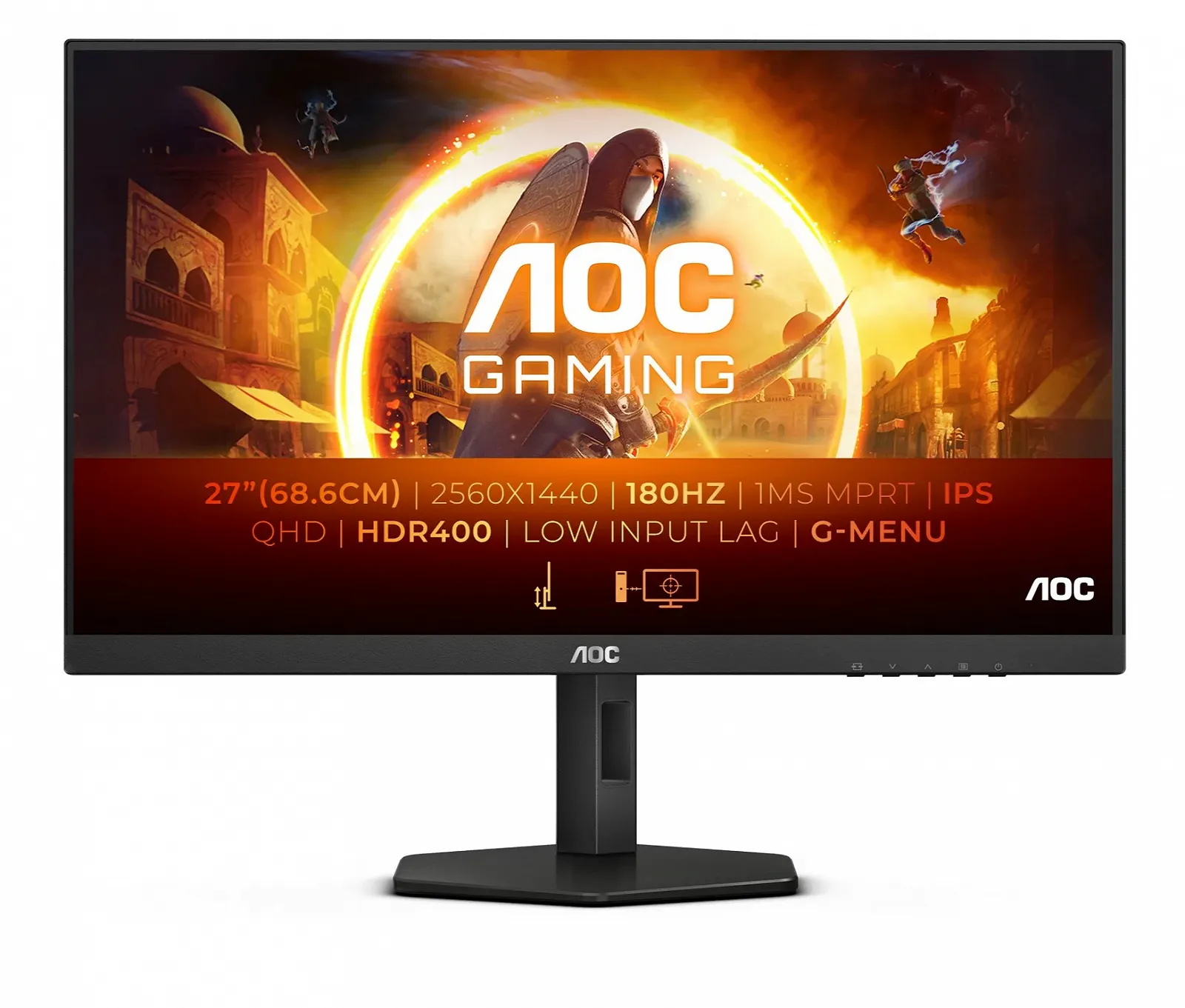 Монітор 27" AOC Gaming Q27G4XD 2K IPS 180 Гц, фото №1