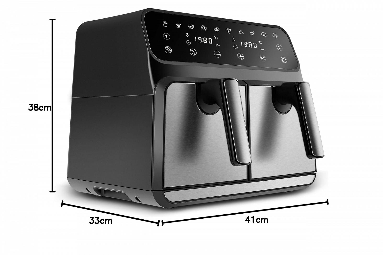 Мультипіч Karaca Multifry XXXL 4+4 л 1700 Вт Digital Twin Airfryer, фото №9 Мультипіч Karaca Multifry XXXL 4+4 л 1700 Вт Digital Twin Airfryer, фото №9