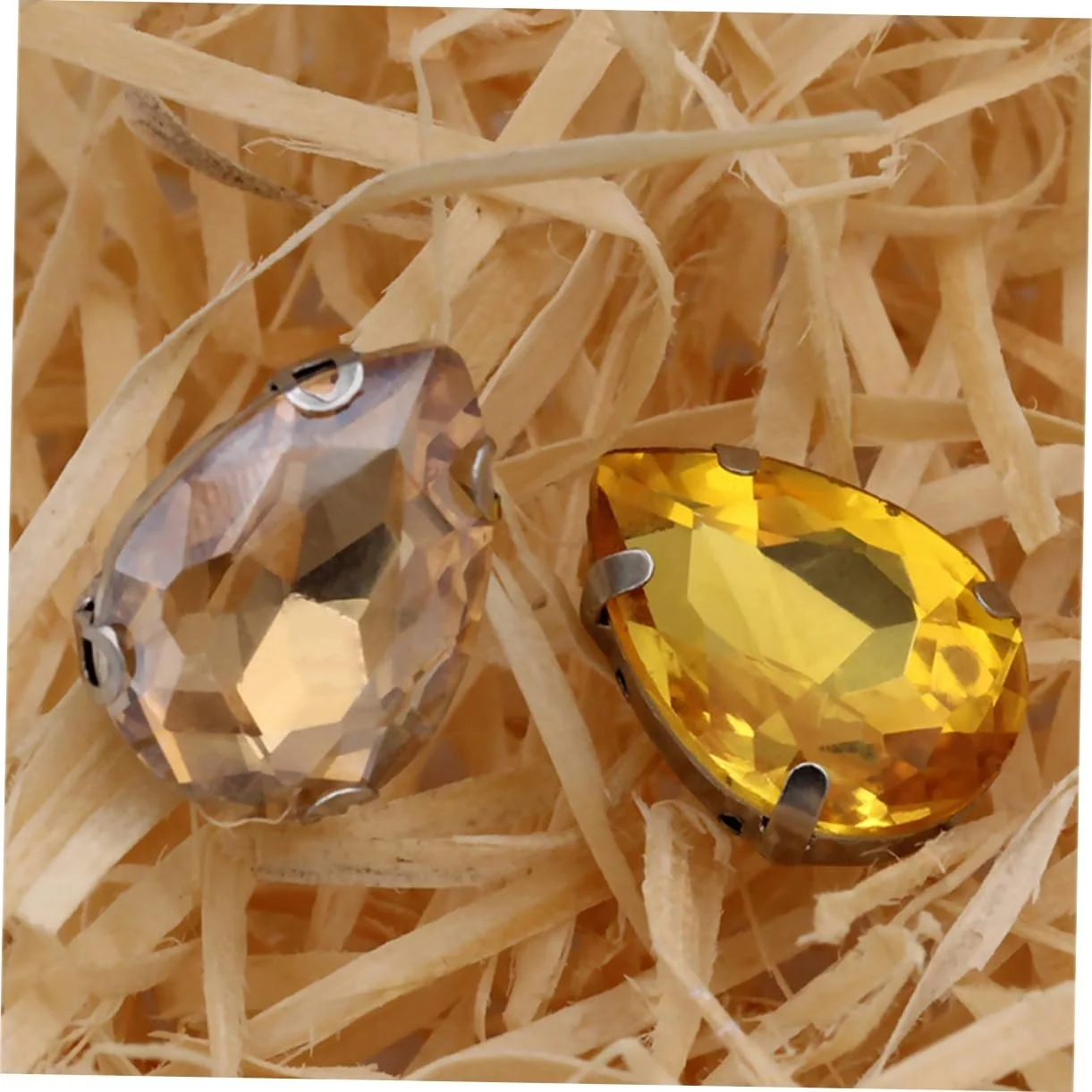 Пришивні стрази Крапля Води Форма Краплі для Одягу Кришталеві скляні з кігтиками 150 шт, фото №4